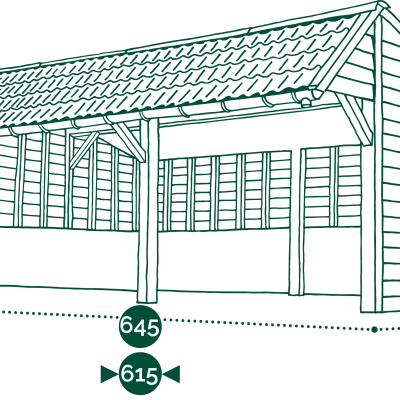 La conception d'un double abri pour chevaux